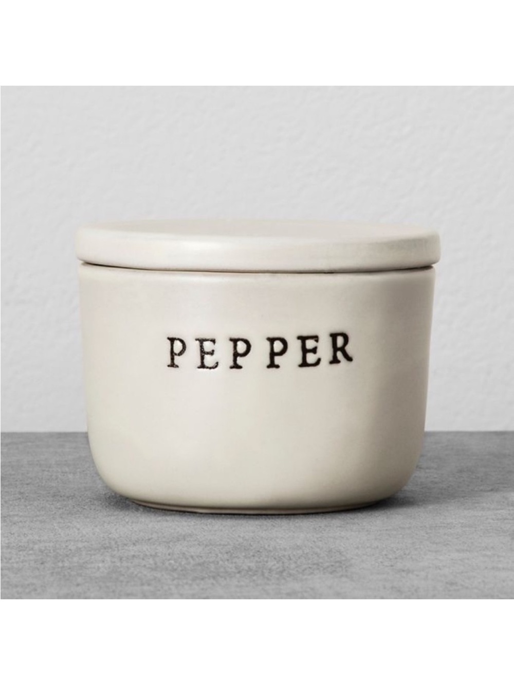 Hearth & Hand With Magnolia w/ Lid Pepper Stoneware Cellar Crock